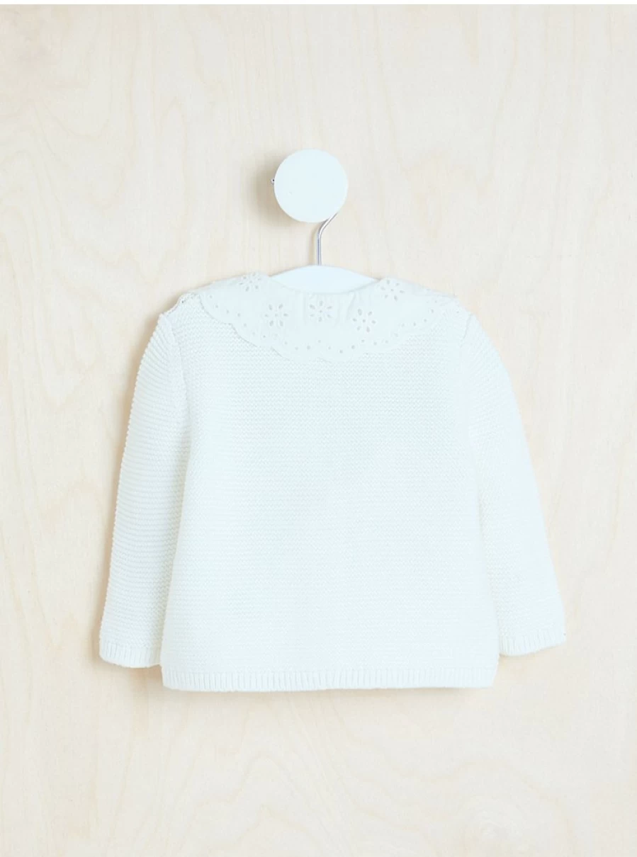 "George at Asda Baby White Knitted Collared Cardigan – Billie Faiers Style Review"