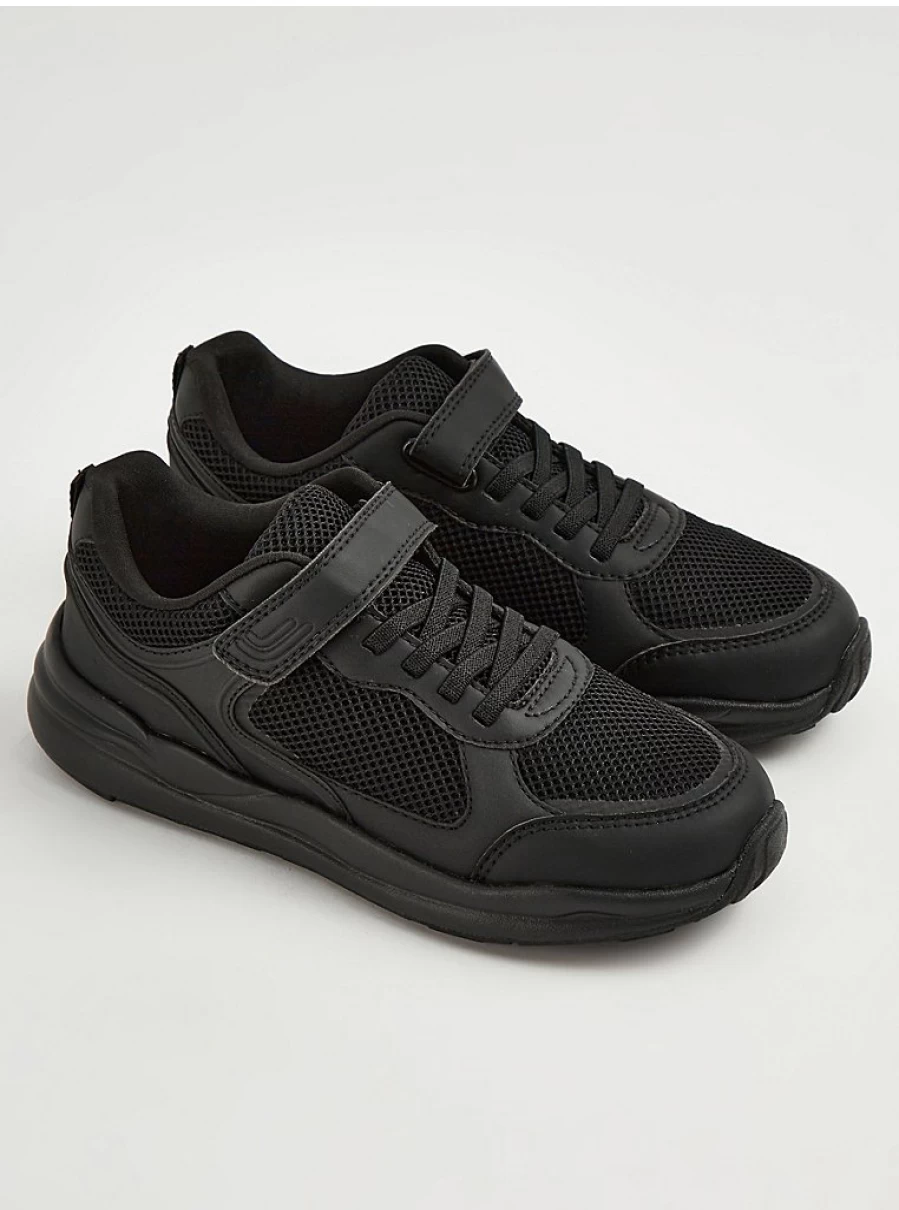 "George at Asda Kids' Black Mesh School Trainers – Comfortable & Lightweight Sneakers Review"