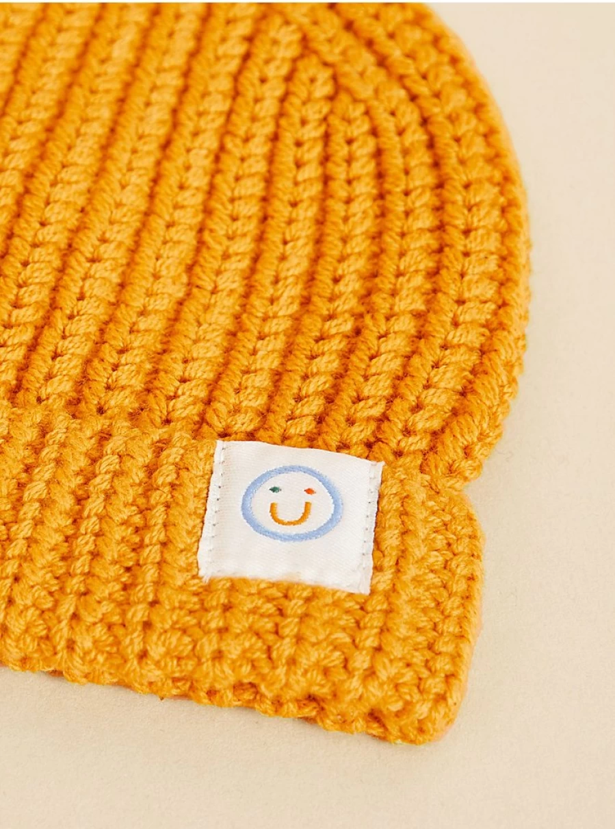 "George at Asda Baby Knitted Beanie Hat - Little Angels Ochre Review"