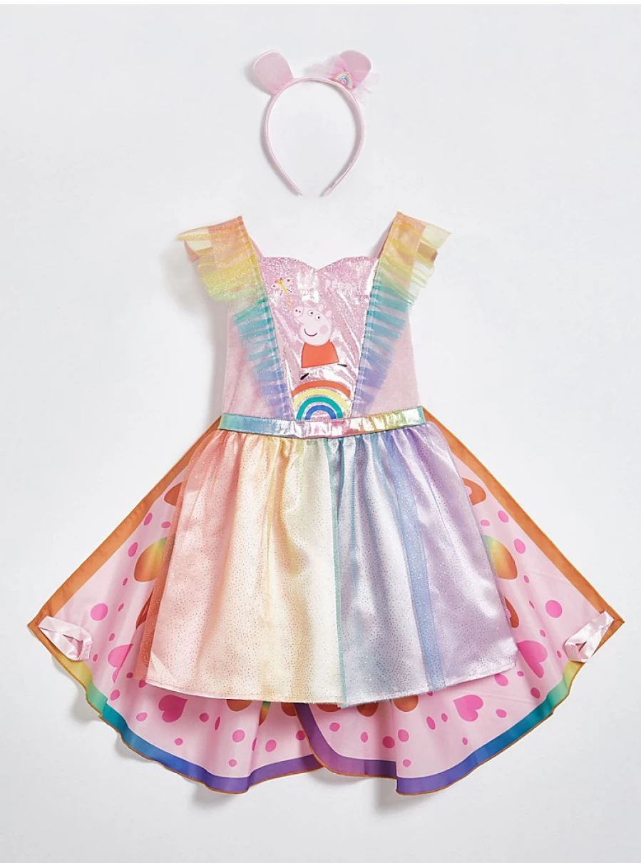 Peppa Pig Rainbow Fancy Dress Costume for Kids - George at Asda Official Outfit