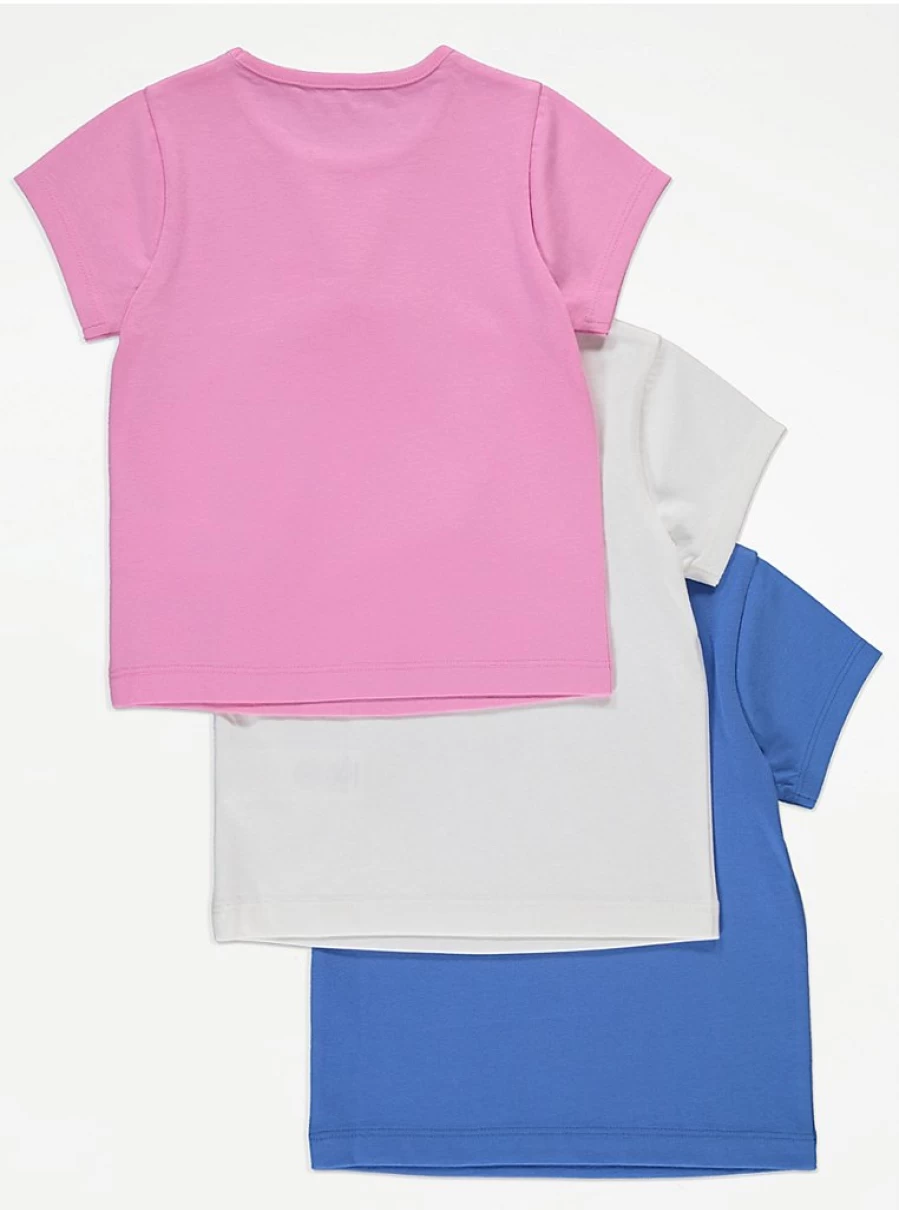 Girls' Fruity Floral Print T-Shirts 3 Pack | George at Asda | Kids' Clothing