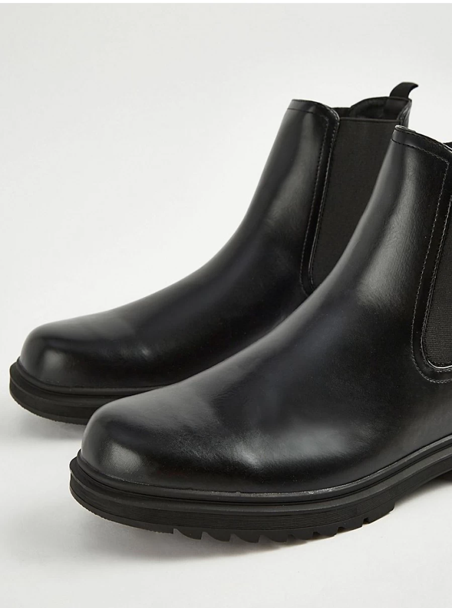 Men's Black Chunky Sole Chelsea Boots by George at Asda | Comfort & Style Review