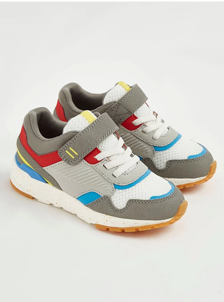 "George at Asda Boys' Splatter Sole Colour Block Trainers – Kids' Sneakers Review"