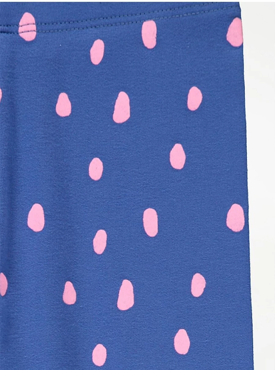 Bright Blue Spot Leggings for Kids | George at Asda | Comfort & Style
