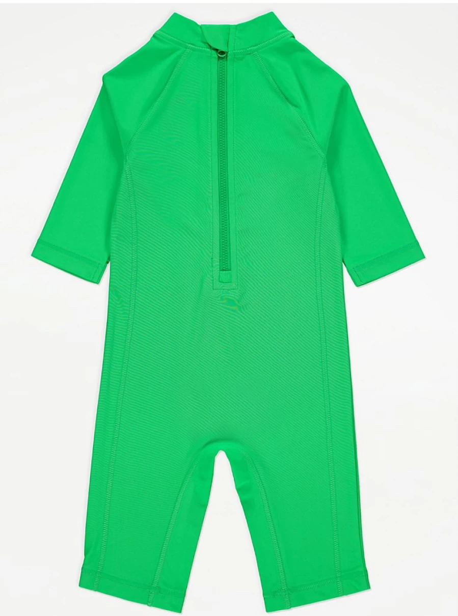 "George at Asda Boys Green Swimsuit & Keppi Hat Set – Kids Swimwear Review"