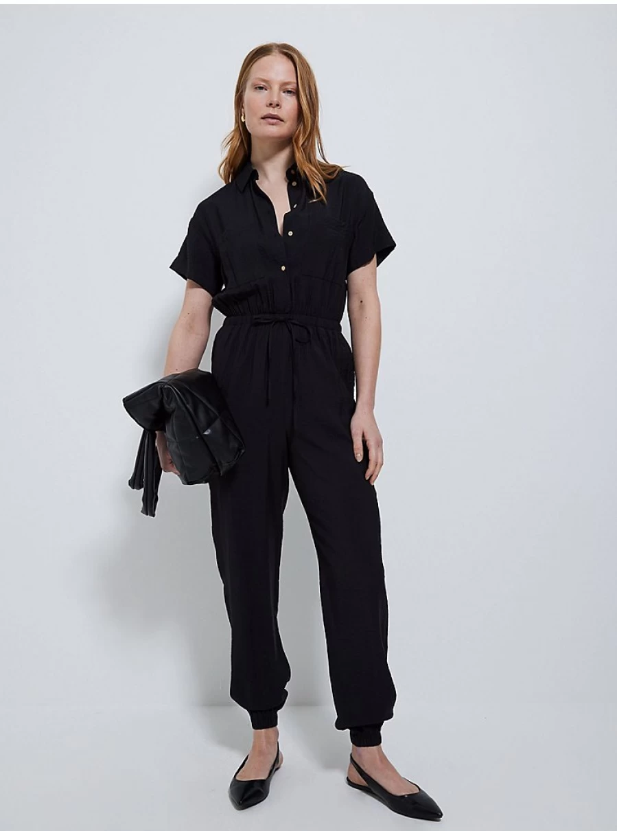 "George at Asda Women's Black Lightweight Jumpsuit – Comfortable & Stylish Review"