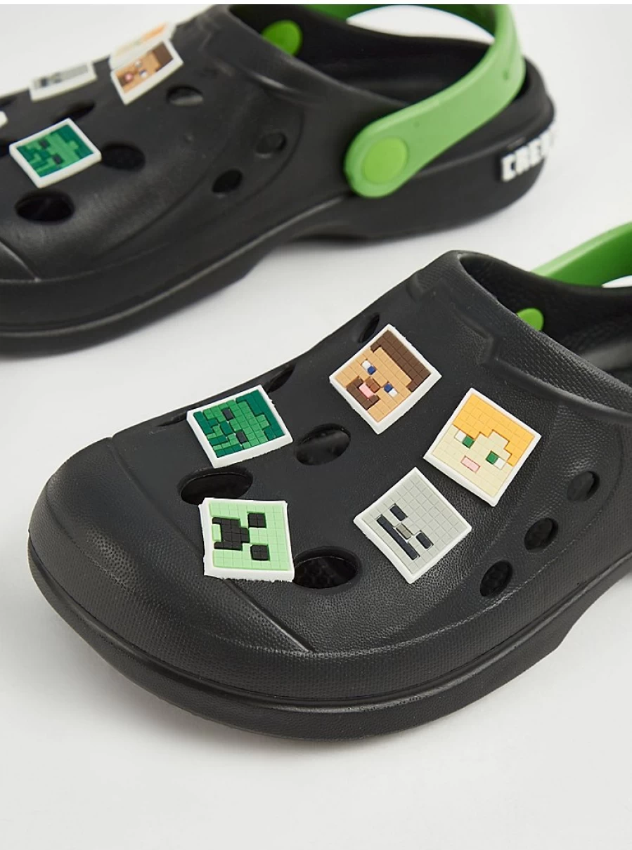 "George at Asda Boys' Minecraft Black Badge Clogs – Kids' Comfortable Slip-On Shoes Review"