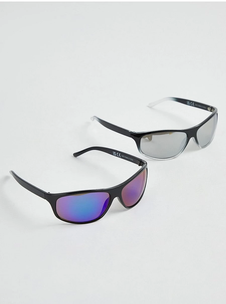 "George at Asda Men's Sports Sunglasses 2 Pack – Polarized UV Protection Review"