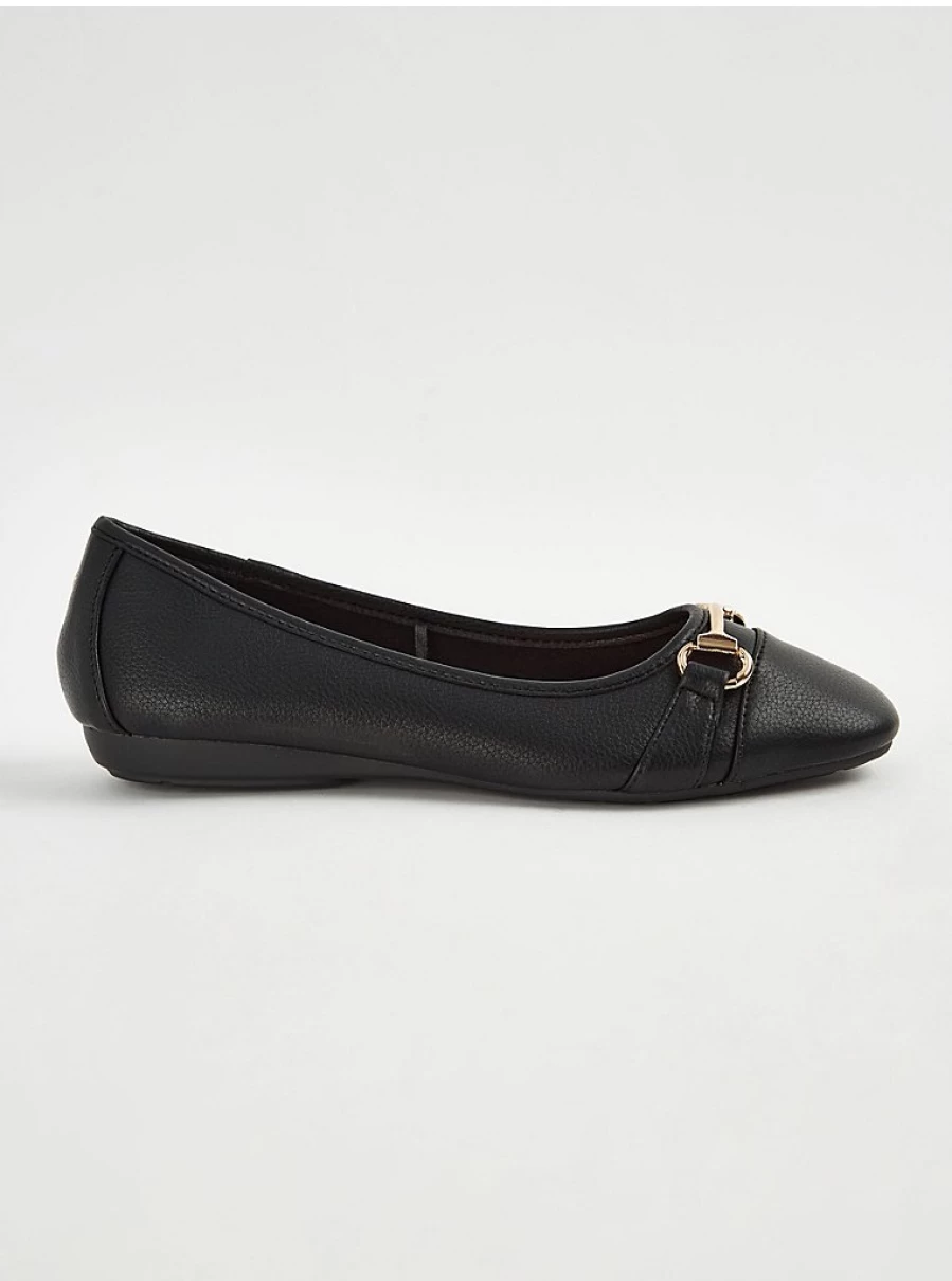 "George at Asda Women's Black Wide Fit Ballet Loafers – Comfortable Slip-On Shoes Review"