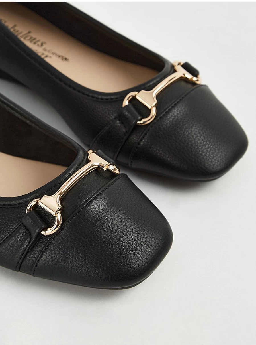 "George at Asda Women's Black Wide Fit Ballet Loafers – Comfortable Slip-On Shoes Review"