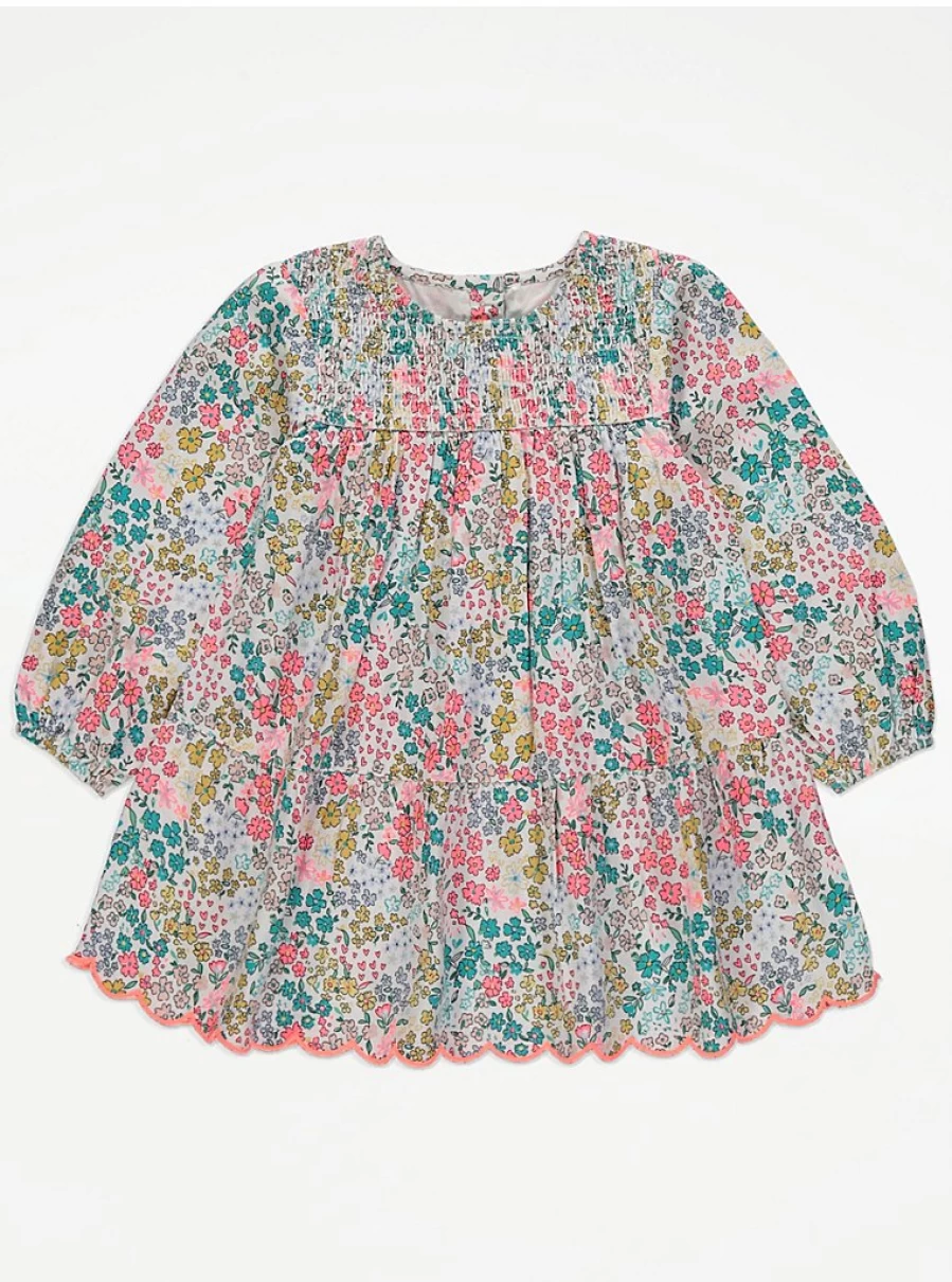 "George at Asda Girls' Bright Floral Woven Long Sleeve Dress – Reviews & Style Guide"