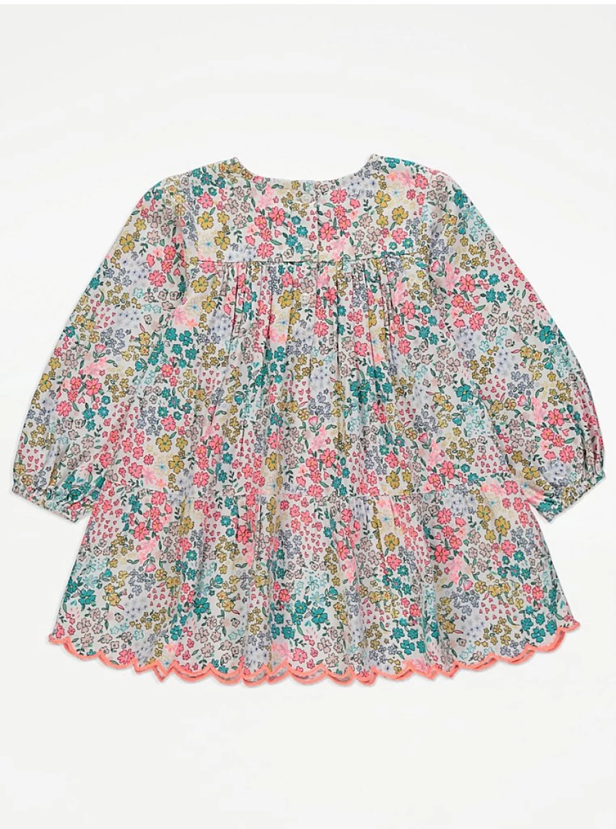 "George at Asda Girls' Bright Floral Woven Long Sleeve Dress – Reviews & Style Guide"