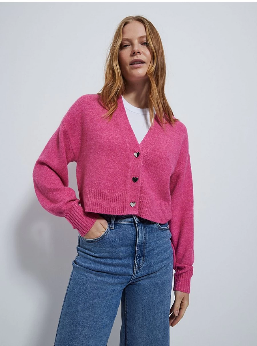 "George at Asda Women's G21 Pink Cropped Cardigan Review: Stylish & Comfortable"
