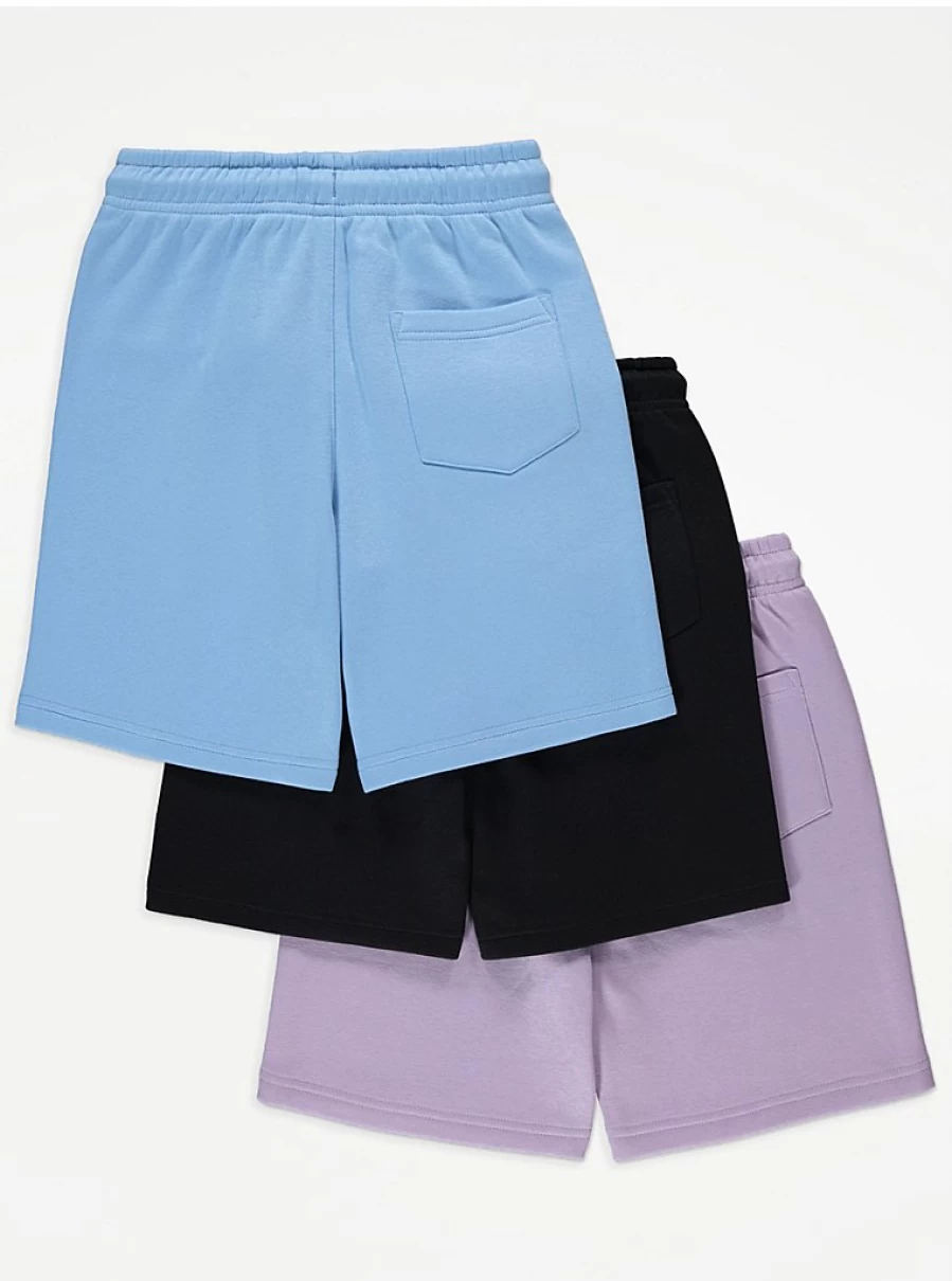 George at Asda Boys' Venice Beach Jersey Shorts 3-Pack - Comfort & Style for Active Kids