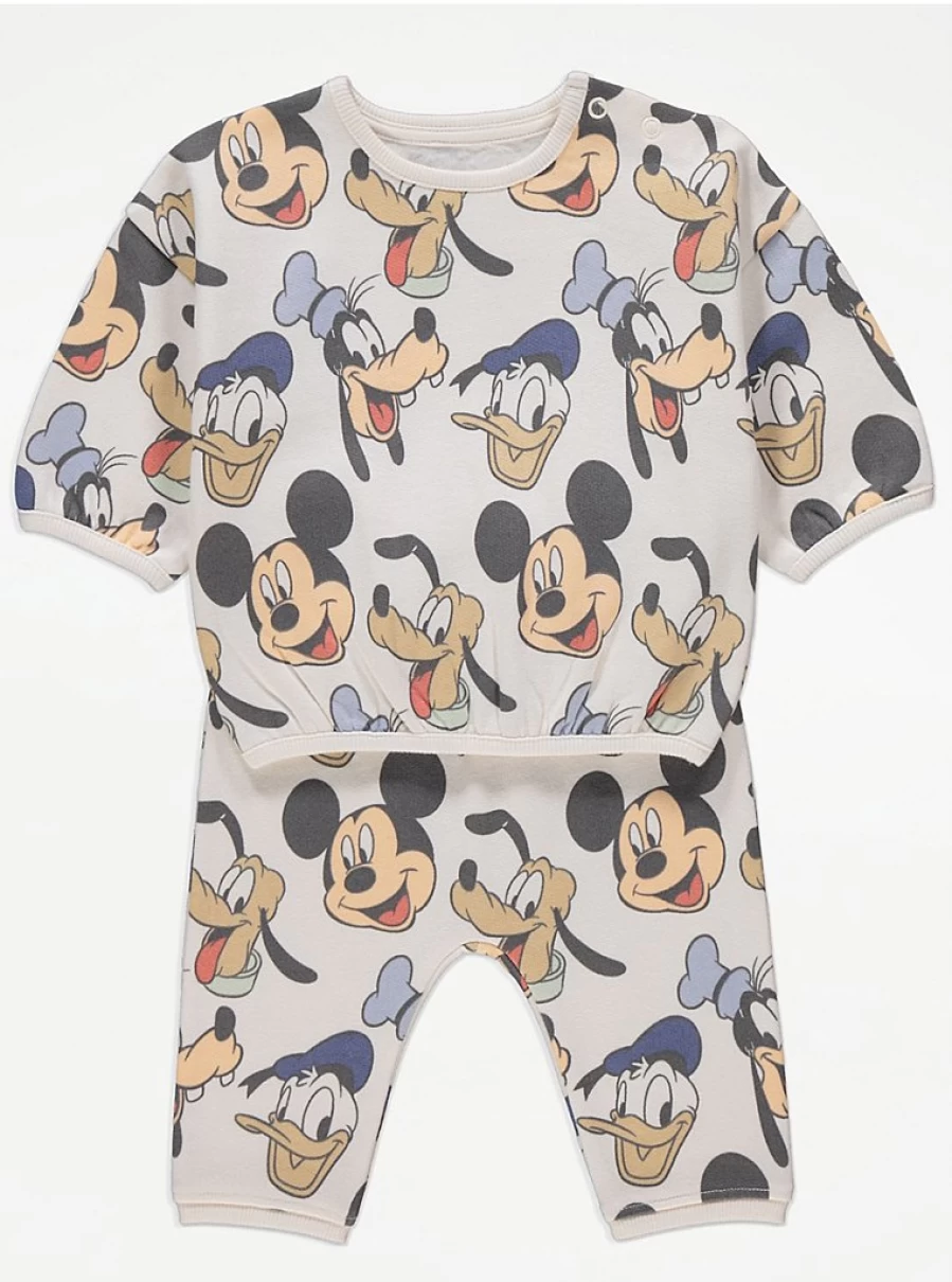 George at Asda Boys' Disney Mickey & Friends Sweatshirt and Joggers Set - Cute Baby Outfit Reviews
