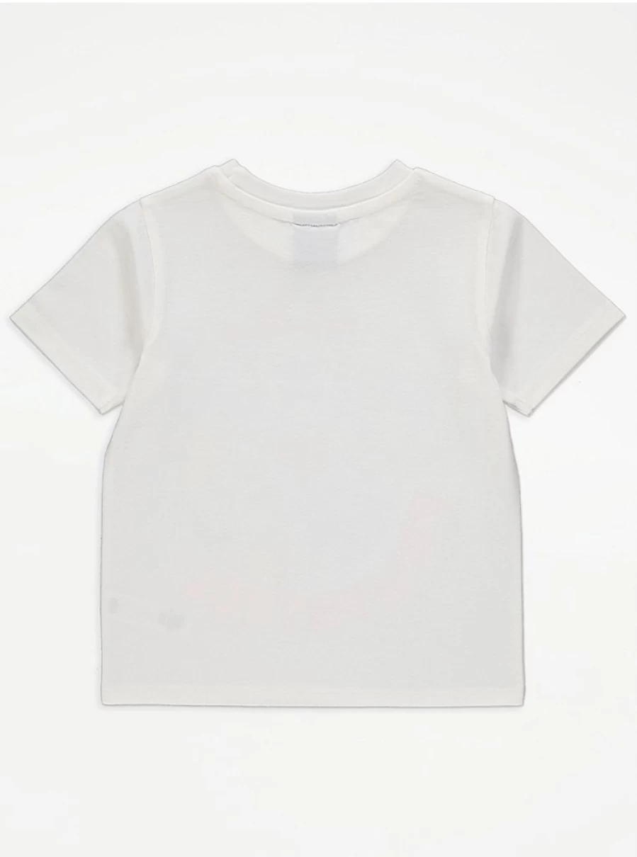 George at Asda Paw Patrol Kids' White T-Shirt - Official Character Tee for Boys & Girls