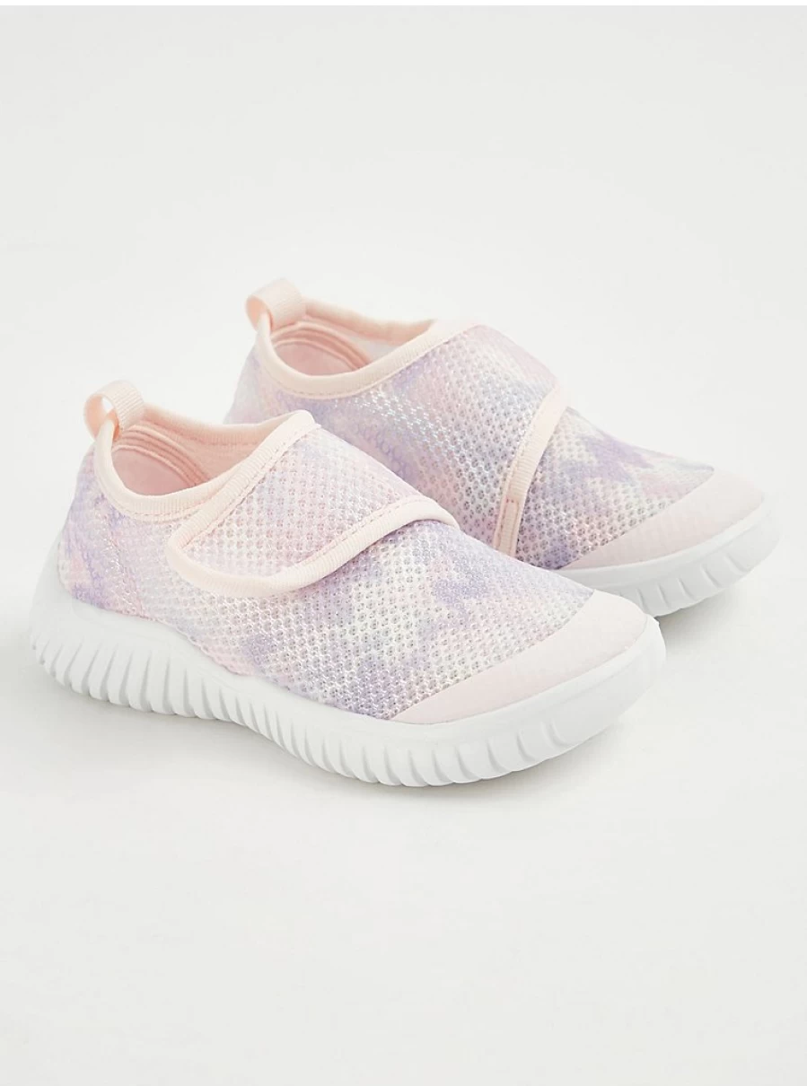 "George at Asda Girls' Lilac Shimmer Tie Dye Aqua Shoes | Kids' Water Shoes Review"