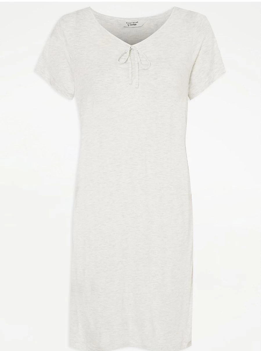 "George at Asda Baby Grey Soft Night Dress | Comfortable Maternity Lingerie for Newborns"