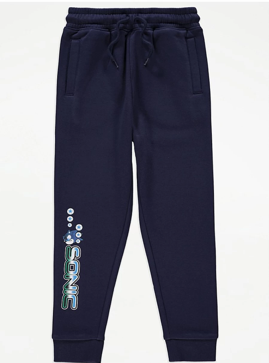 "George at Asda Boys' Sonic The Hedgehog Navy Blue Joggers – Kids' Comfortable Running Pants Review"