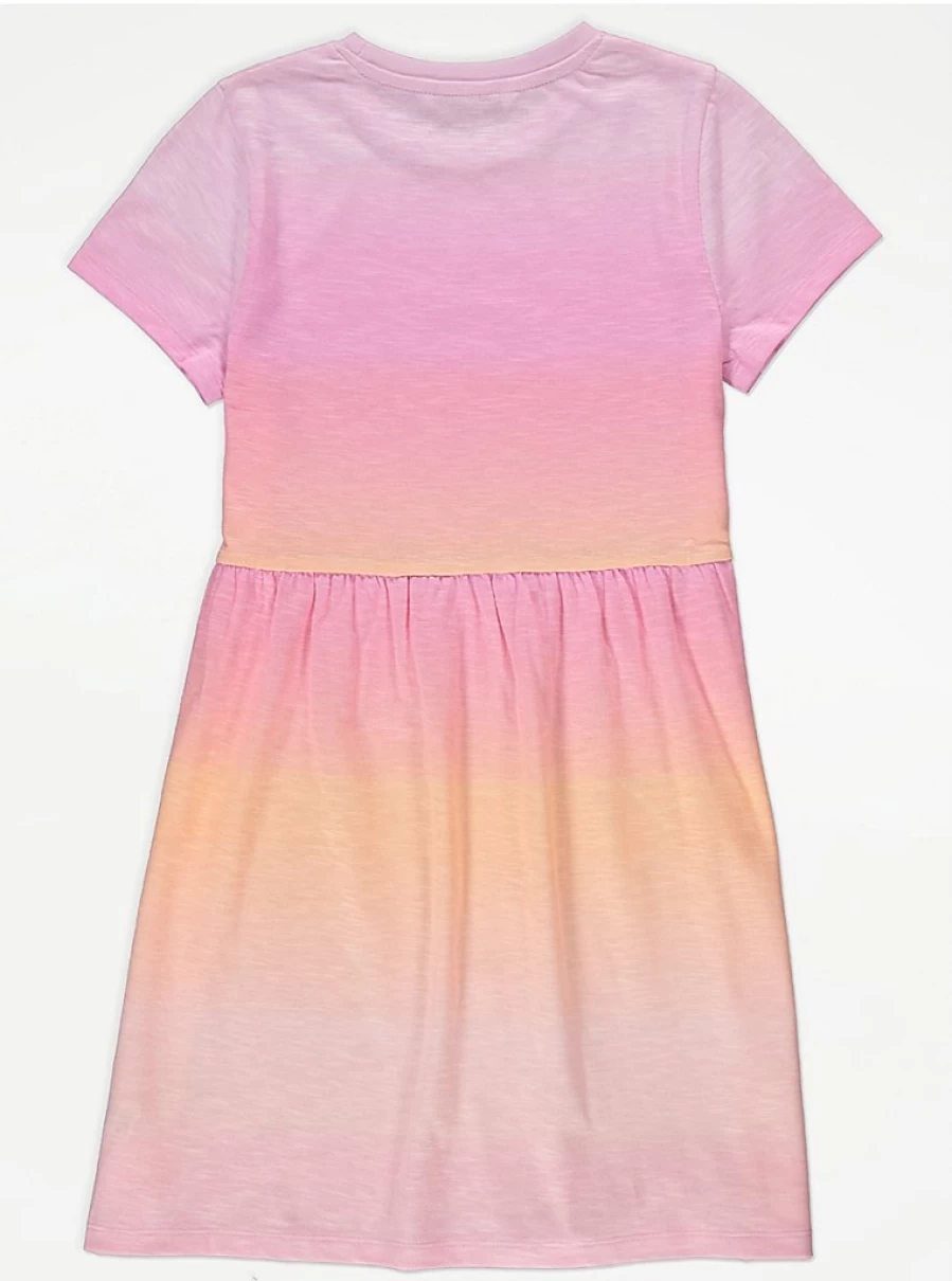 "George at Asda Girls Pink Ombre T-Shirt Dress Reviews | Kids Fashion"