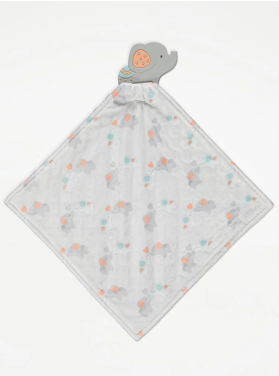 George at Asda Baby Elephant Silicone Teether - Soothing Comforter for Infants & Toddlers