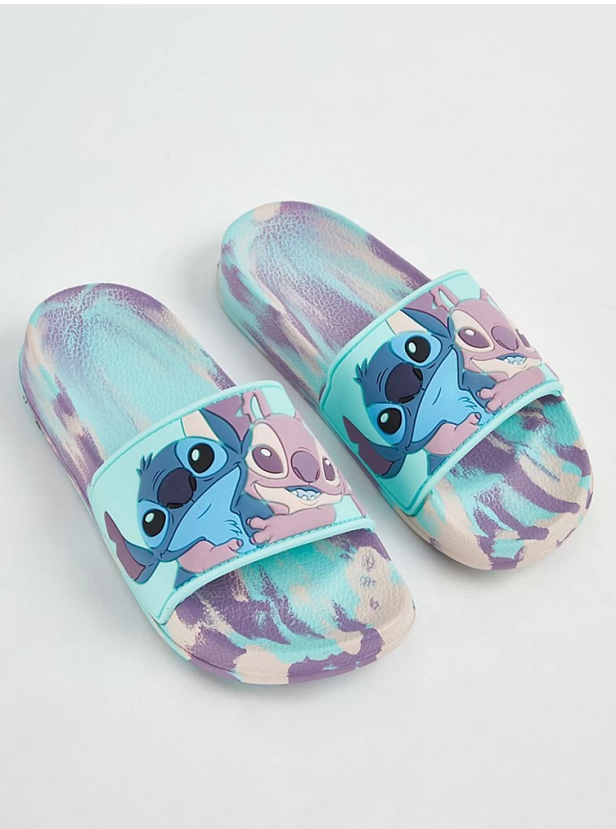 Disney Lilo & Stitch Girls' Marble Sliders by George at Asda | Kids' Character Sandals Reviews