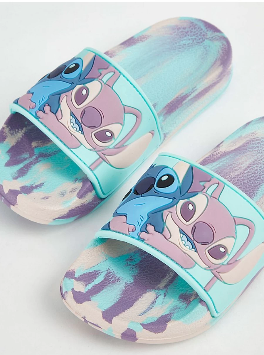 Disney Lilo & Stitch Girls' Marble Sliders by George at Asda | Kids' Character Sandals Reviews