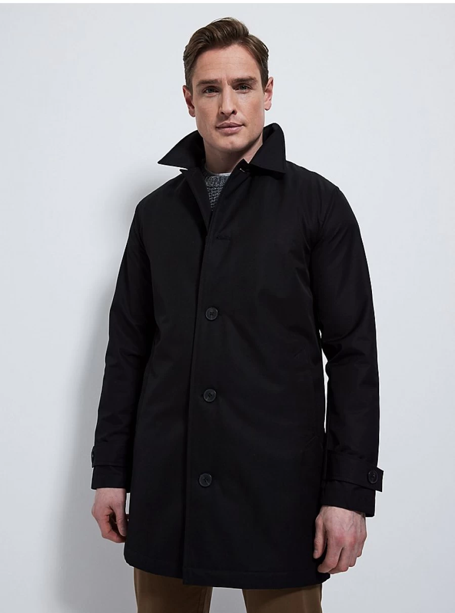 Men's Black Lightweight Waterproof Trench Coat by George at Asda | Rain Mac Review