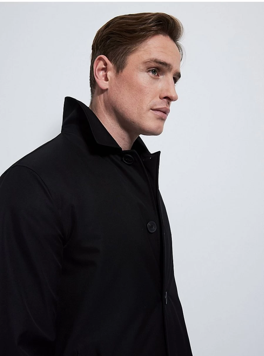 Men's Black Lightweight Waterproof Trench Coat by George at Asda | Rain Mac Review