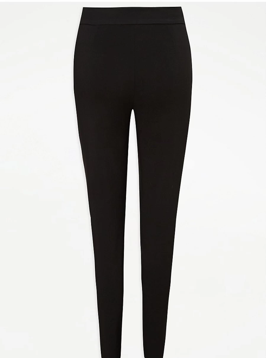 "George at Asda Black Skinny Leg School Trousers for Senior Girls – Comfortable & Stylish"