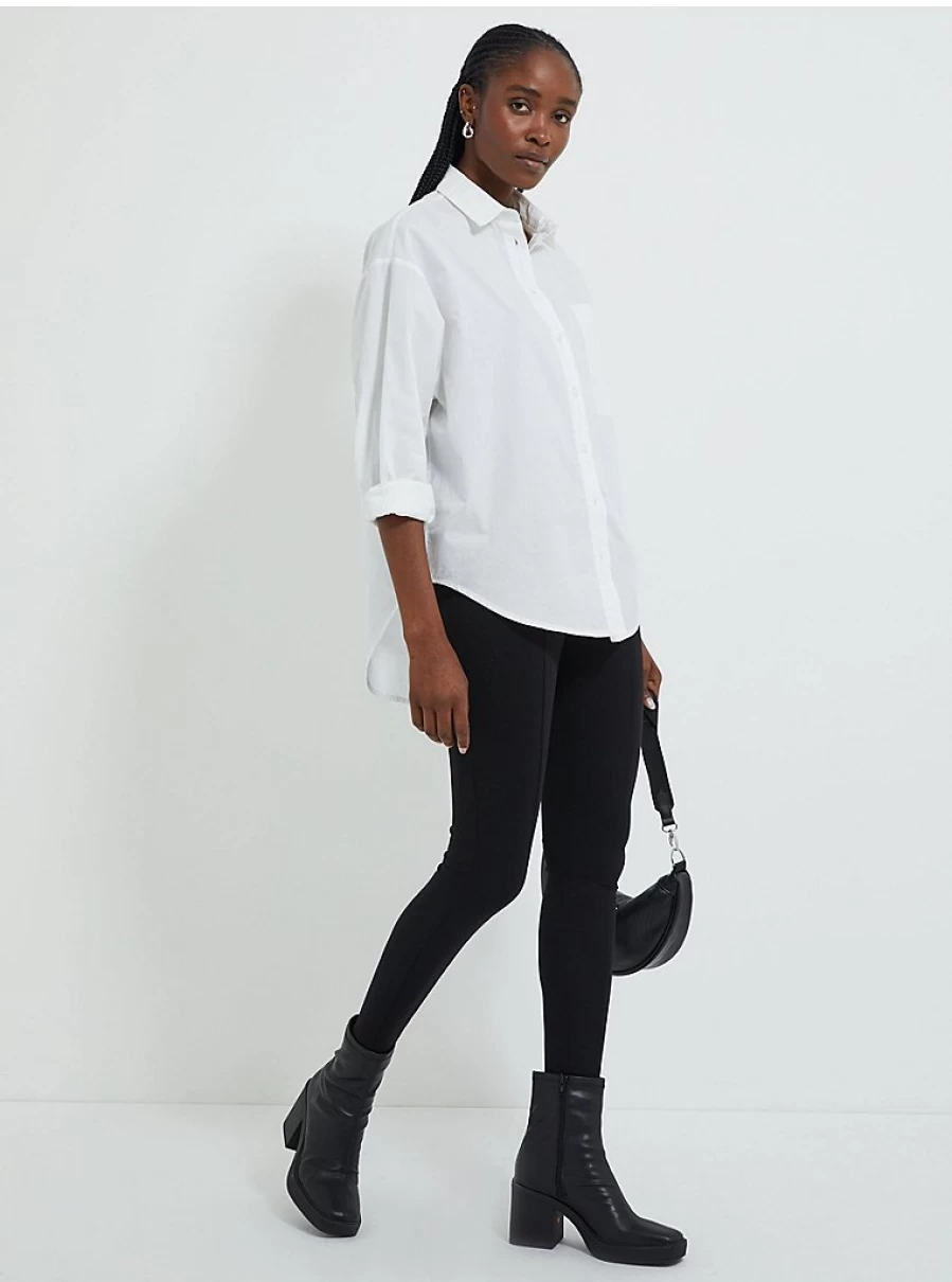 "George at Asda Women's Black Ponte Leggings with Zip Pocket | Comfort & Style"