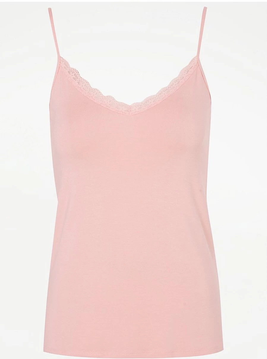 "George at Asda Women's Pink Cami Pyjama Top - Comfortable Sleepwear & Lingerie"