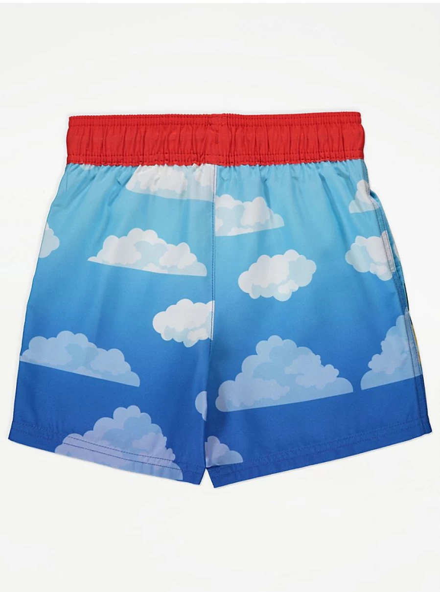 George at Asda Boys' Pokemon Blue Cloud Swim Shorts for Kids | Lightweight & Quick-Dry