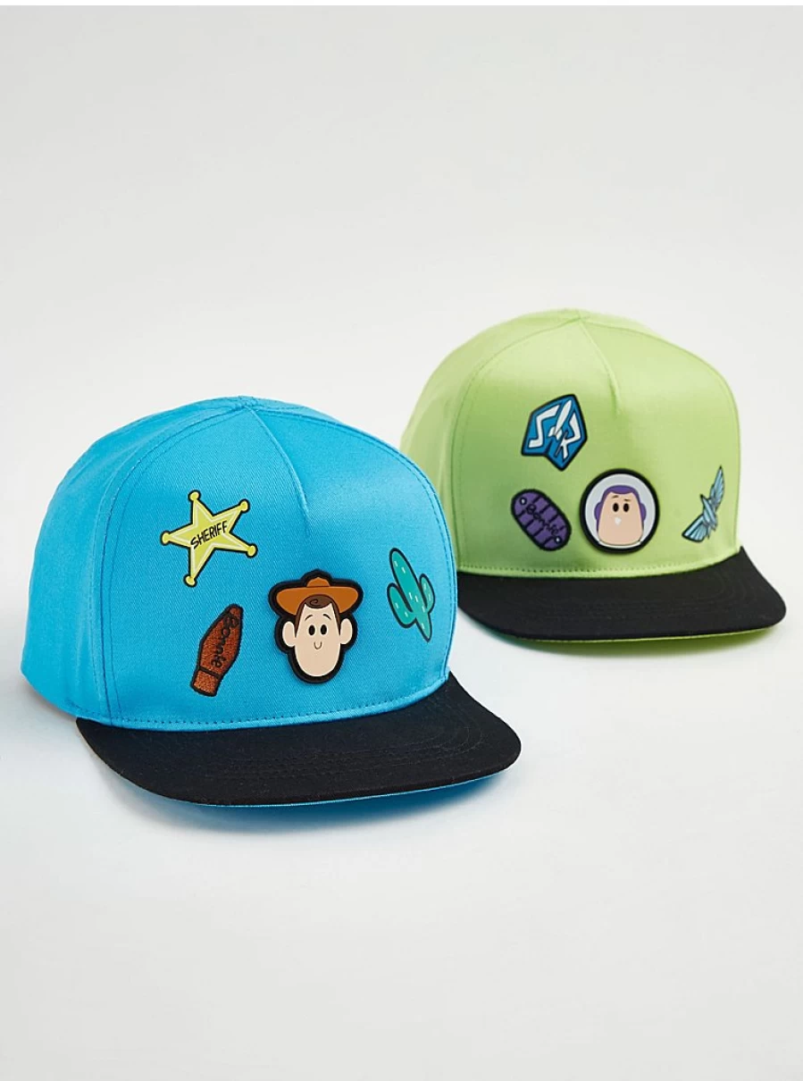 "George at Asda Disney Toy Story Baseball Caps 2-Pack for Boys – Kids' Character Hat Set"