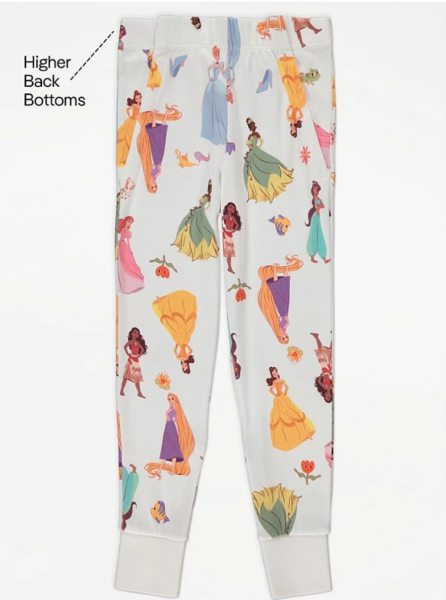 Disney Princess Easy-On Adaptive White Pyjamas for Kids | George at Asda | Comfort & Style