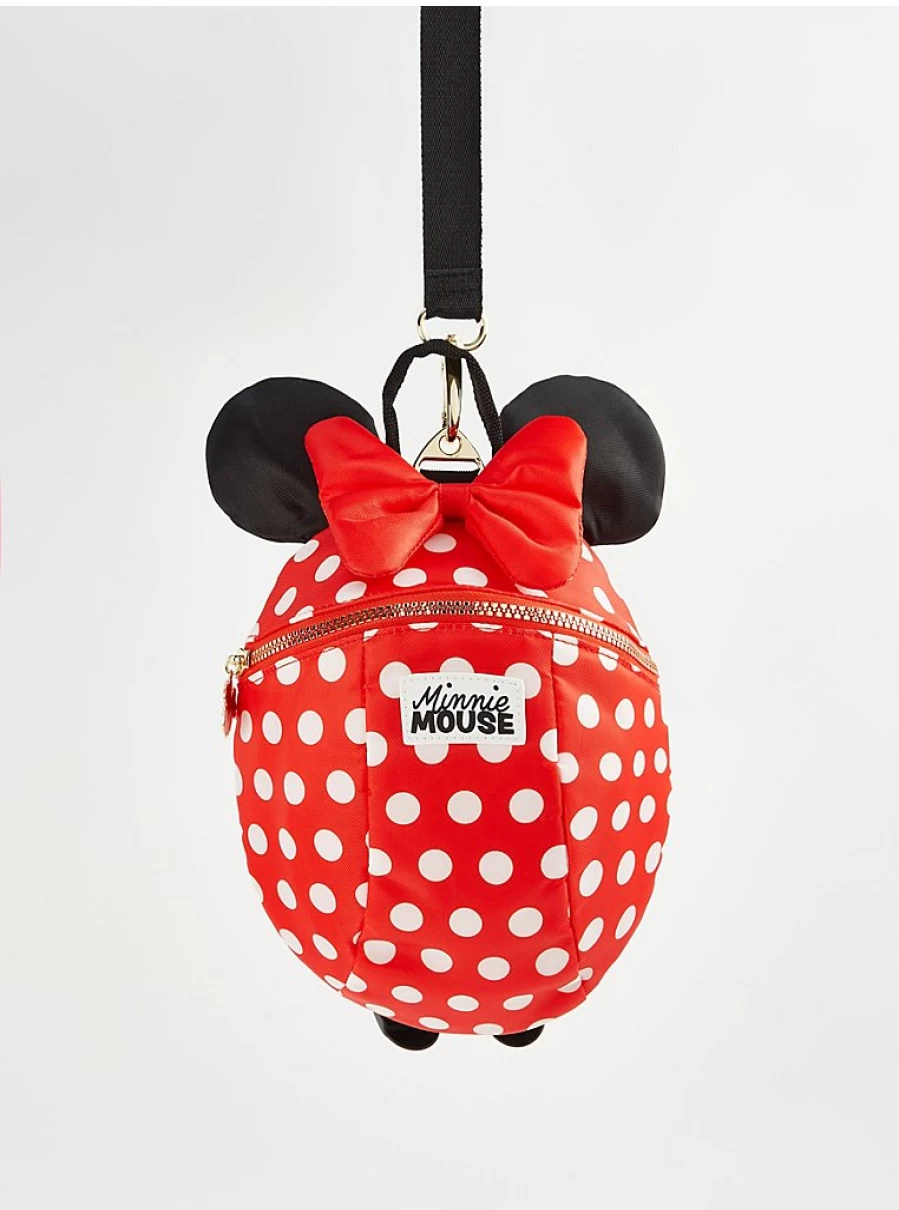 Disney Minnie Mouse Red Kids Backpack with Reins - George at Asda Girls' Fashion Accessory