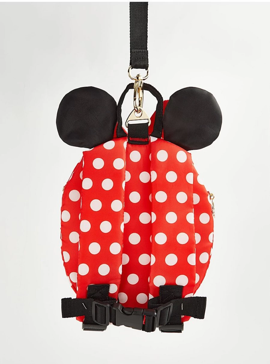 Disney Minnie Mouse Red Kids Backpack with Reins - George at Asda Girls' Fashion Accessory