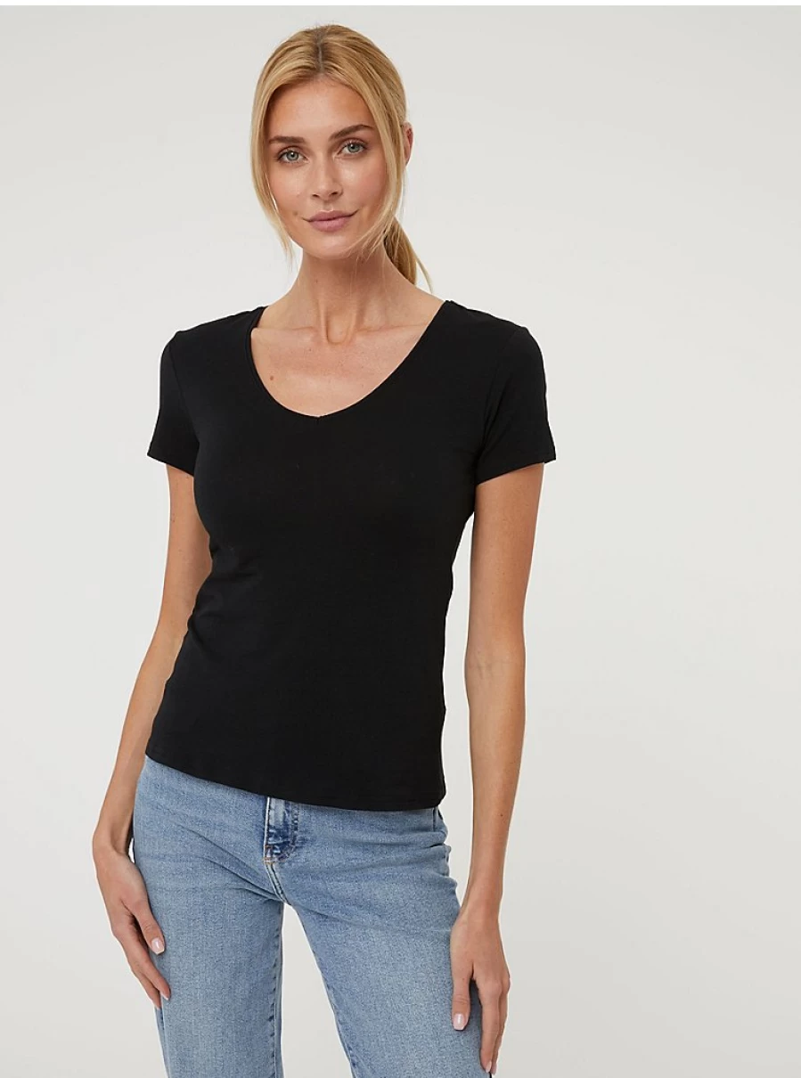 "George at Asda Women's Basic V-Neck Top: Comfort & Style Reviews"