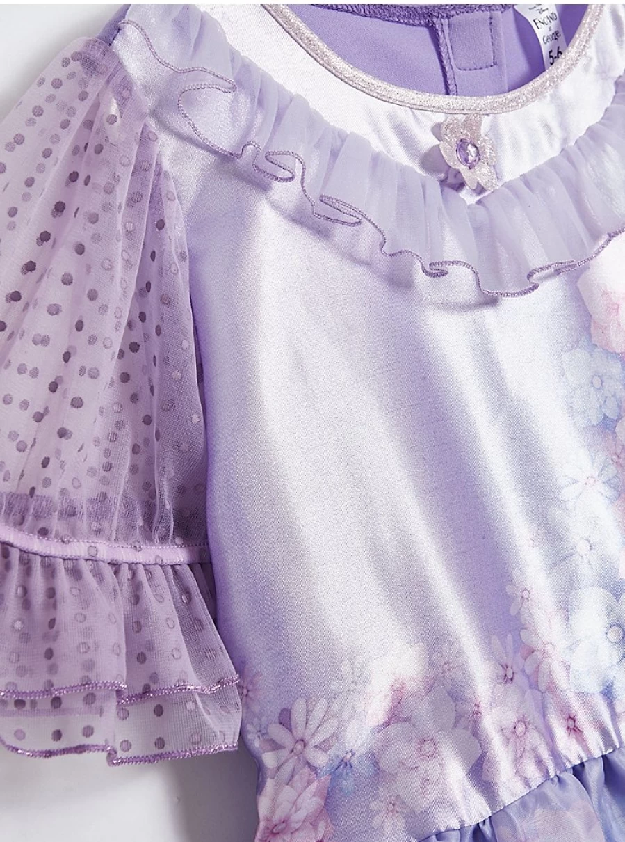 "George at Asda Disney Encanto Isabela Kids Lilac Fancy Dress Costume | Girls Princess Outfit"