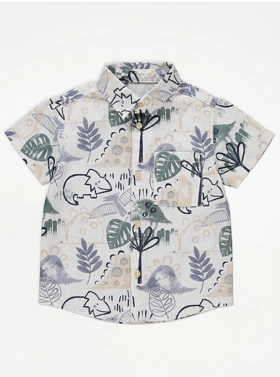 George at Asda Boys' Dinosaur Print Short Sleeve T-Shirt - Kids Graphic Tee Review