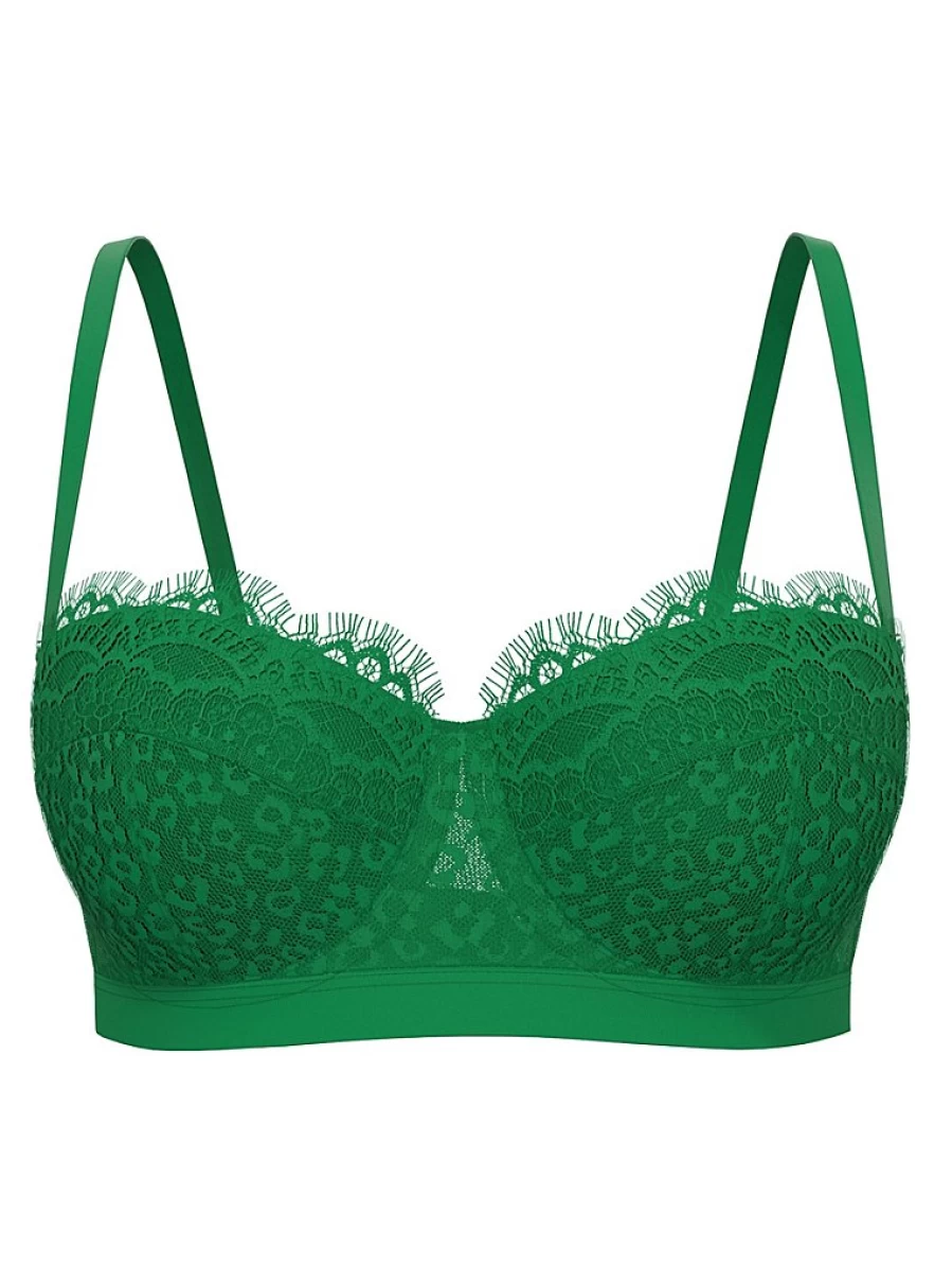 Women's Green Leopard Lace Balcony Bra - George at Asda Lingerie Review