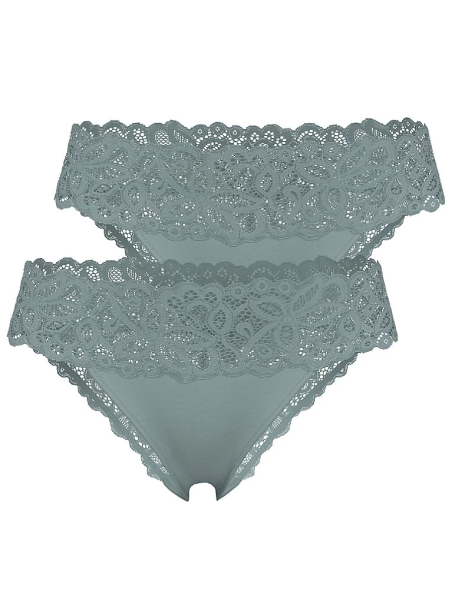 "Sage Green Lace Bandeau & Brazilian Panties 2-Pack | George at Asda Women's Lingerie Set"