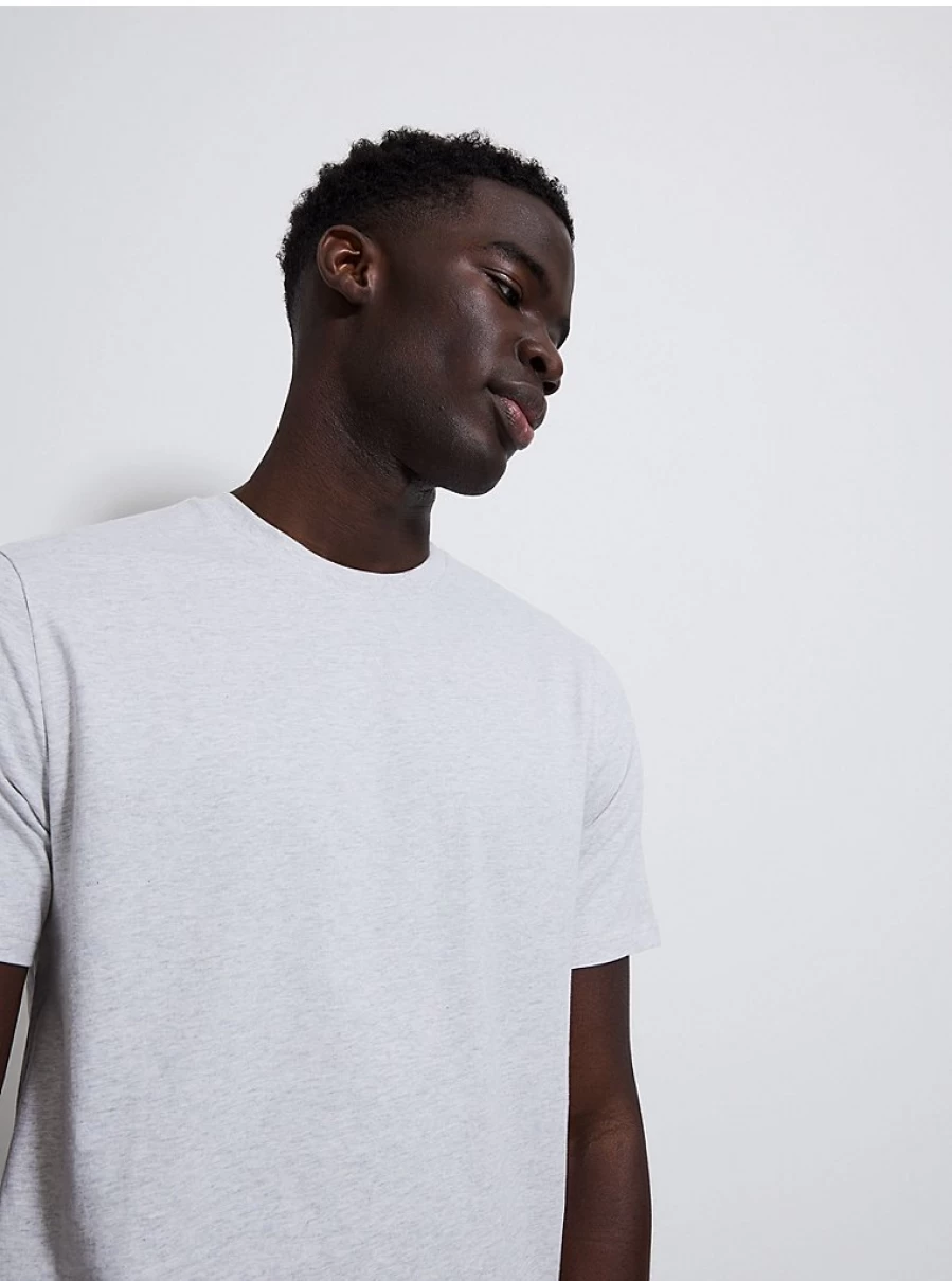 "George at Asda Men's Oatmeal Marl Crew Neck T-Shirt – Comfort & Style"
