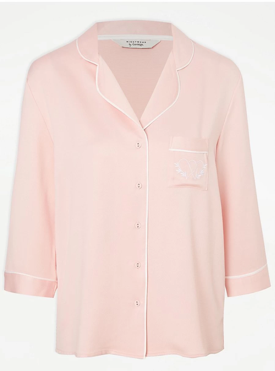 "George at Asda Pink Bridal Short Pyjama Set - Women's Lingerie & Sleepwear"