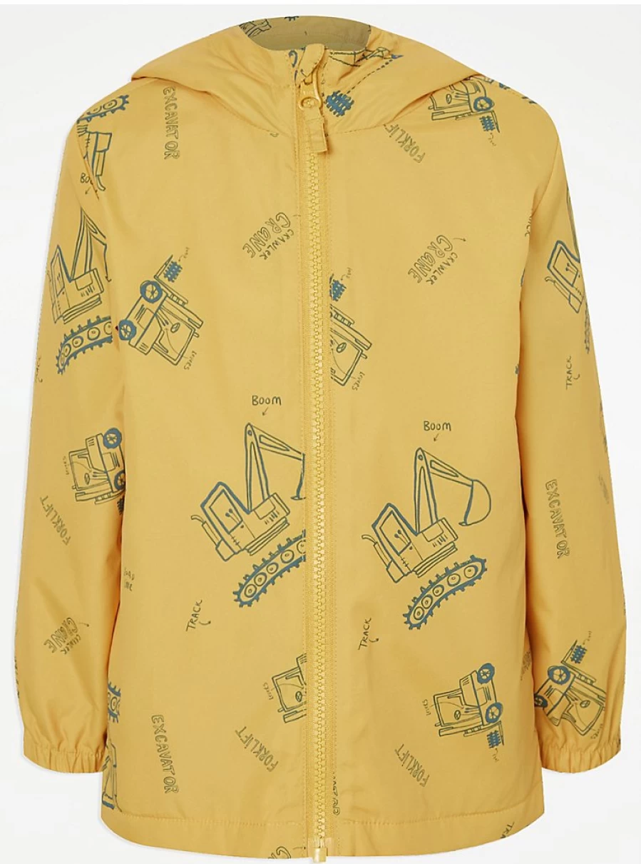 "George at Asda Boys' Yellow Digger Lightweight Jacket – Kids' Outdoor Wear Review"