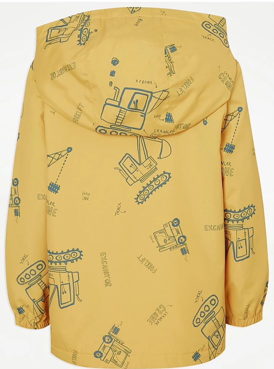 "George at Asda Boys' Yellow Digger Lightweight Jacket – Kids' Outdoor Wear Review"