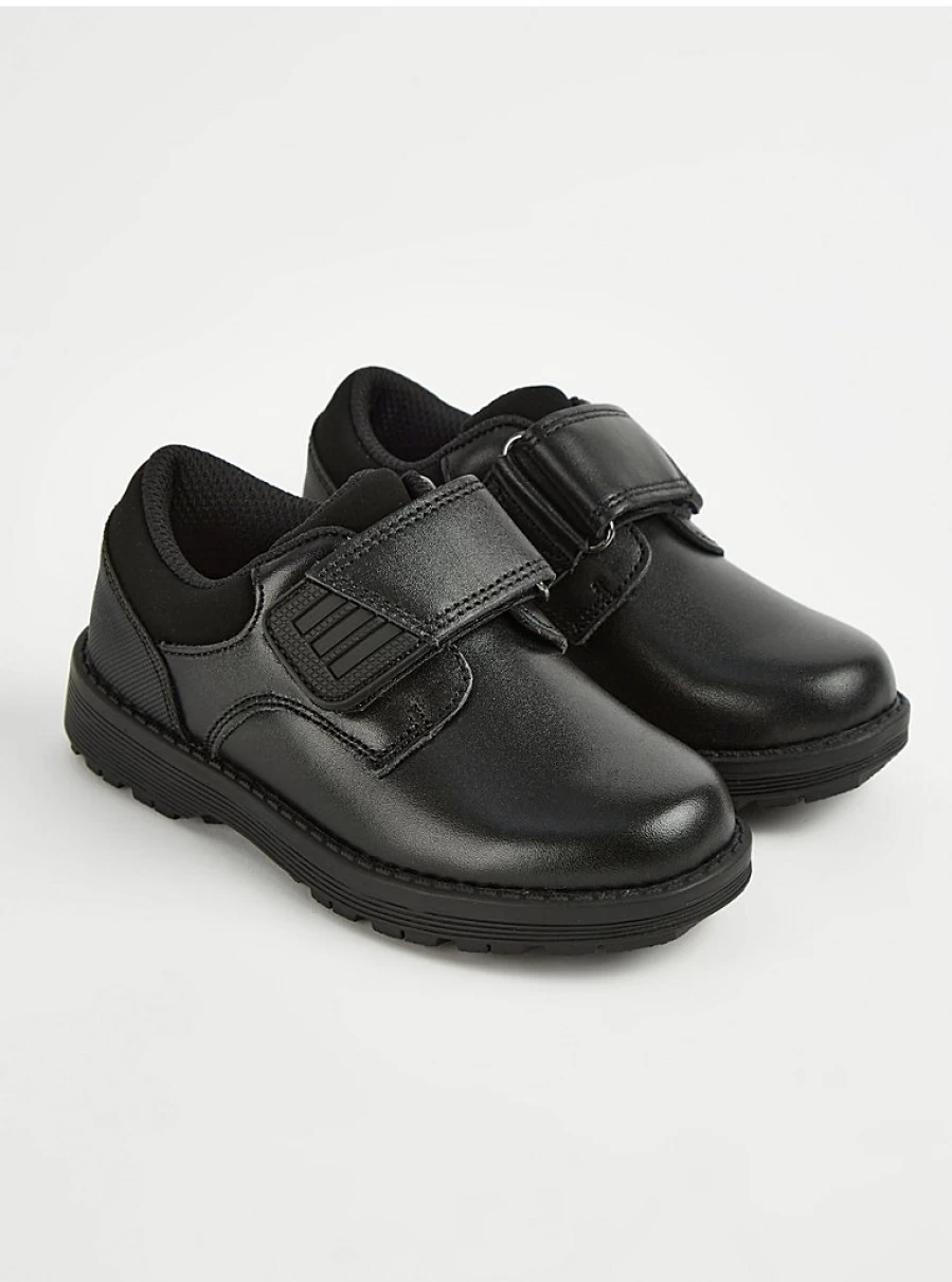 "George at Asda Black Leather School Shoes for Kids – Comfortable & Durable School Footwear Reviews"