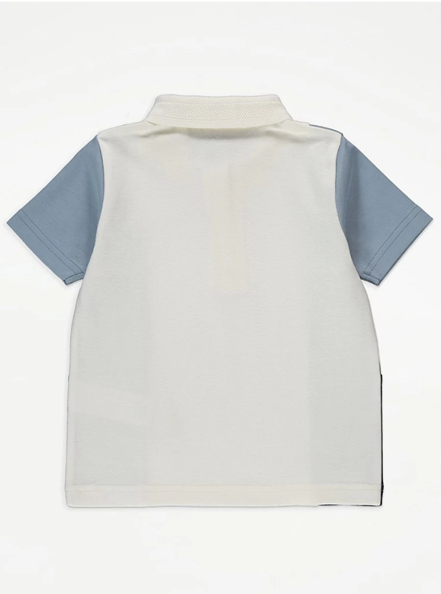 "George at Asda Boys' Blue Colour Block Polo Shirt & Shorts Outfit Set – Kids' Casual Wear Review"