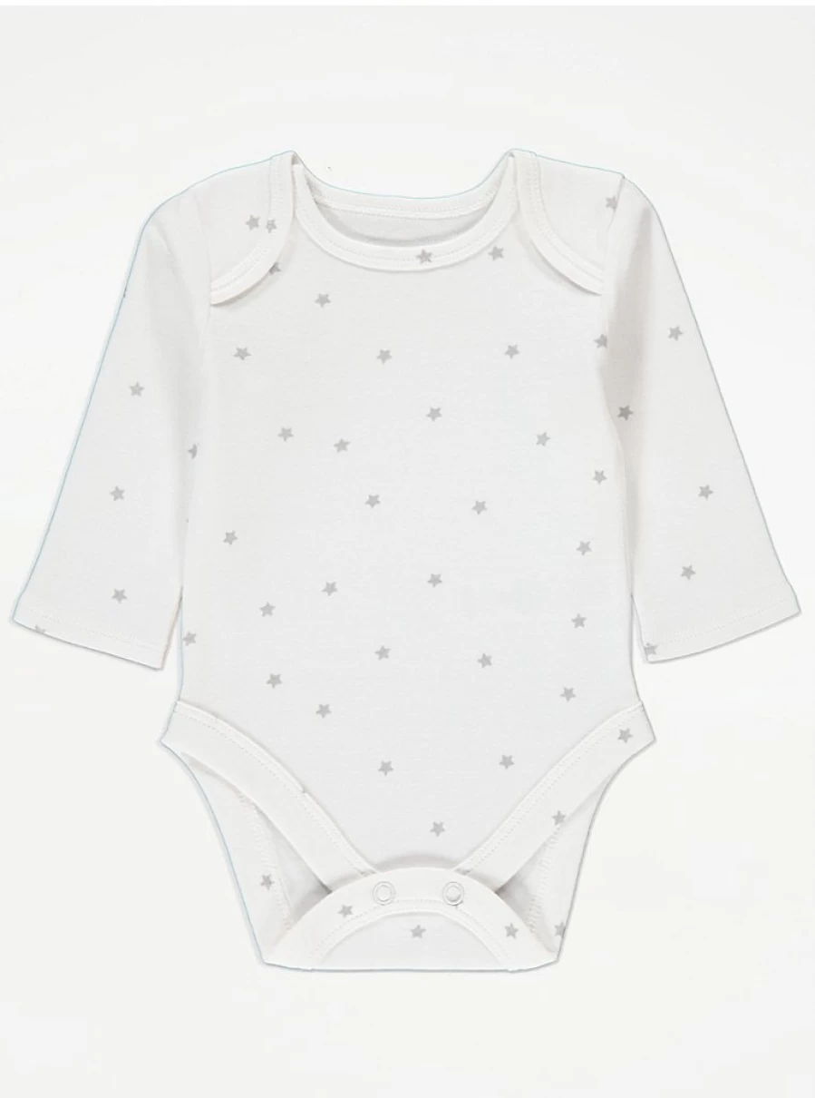 "George at Asda Baby Grey Star Sheep Rib Dungarees and Bodysuit Outfit – Reviews & Features"