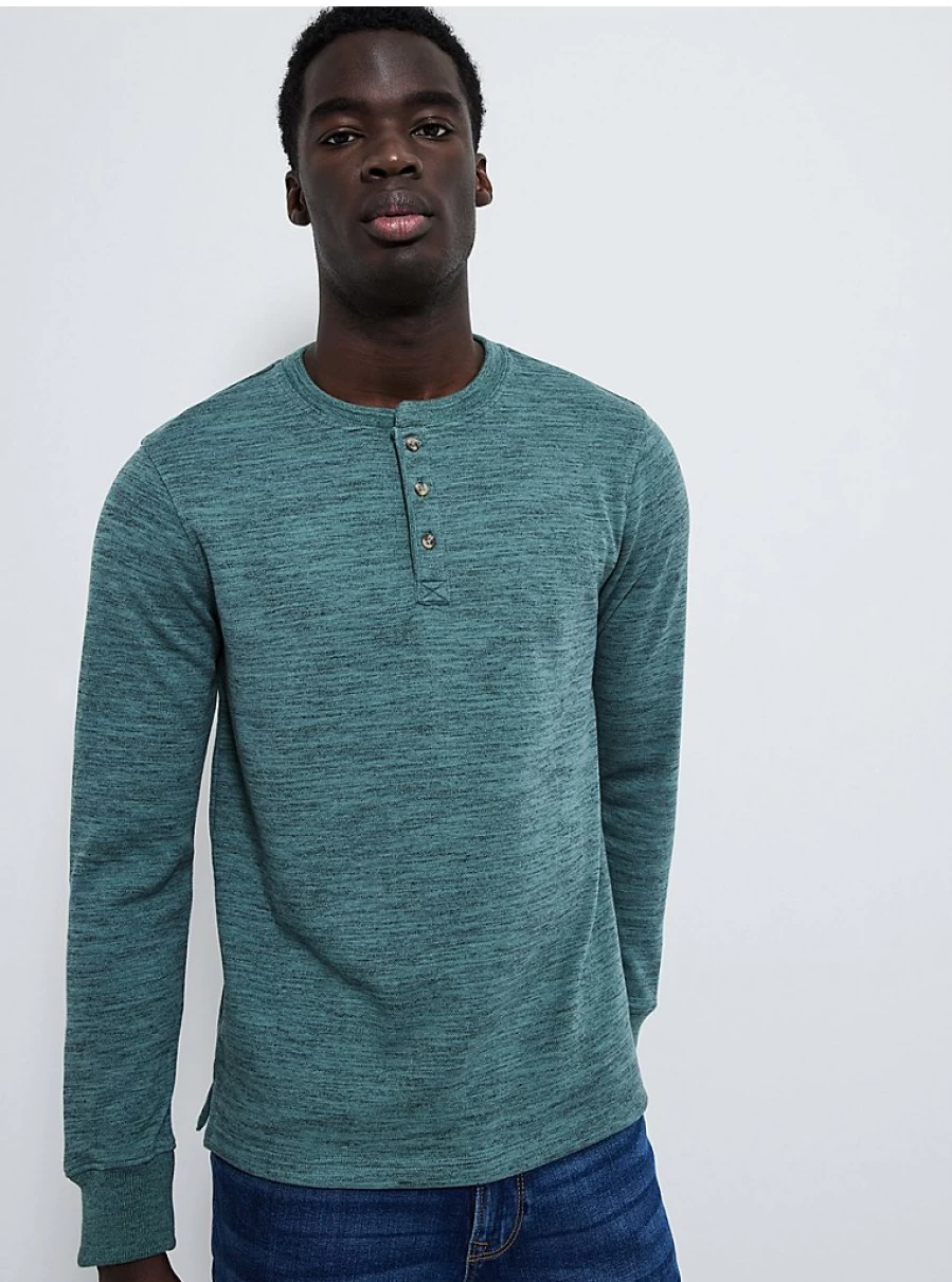 "George at Asda Men's Textured Long Sleeve Shirt with Green Button Fastening – Review & Style Guide"